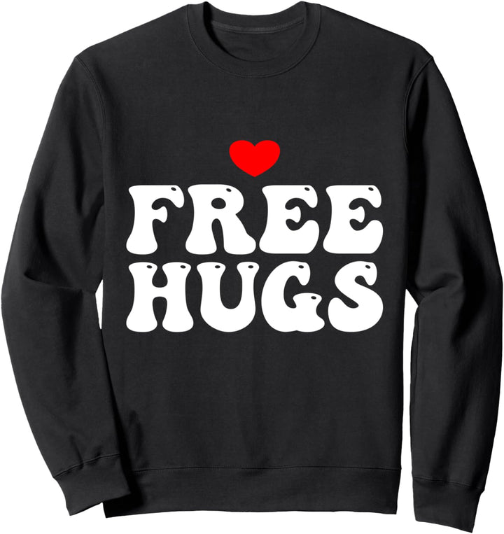 Liebe Herz Free Hugs Sweatshirt