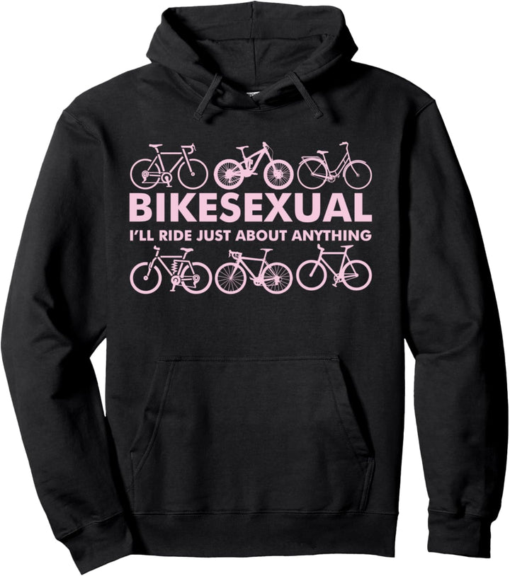 Bikesexual - Freches lustiges Radfahren Pullover Hoodie
