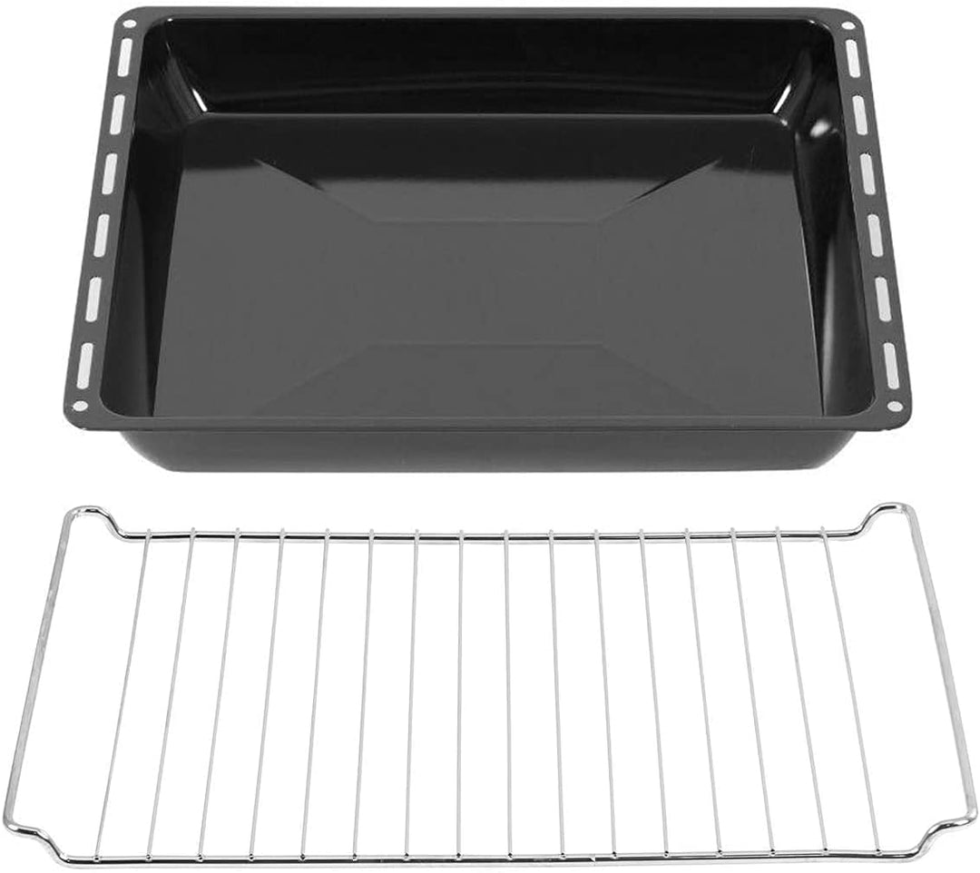ICQN 445 x 375 x 50 mm Gitter & Backblech Set, Passend für Whirlpool, Ignis, Bauknecht, Indesit, Alg
