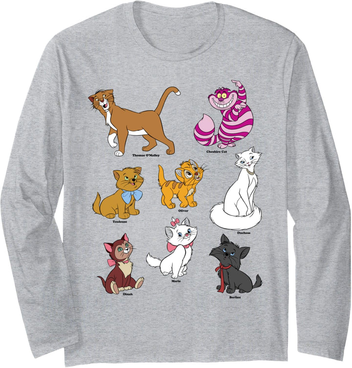 Disney Cats Group Shot Langarmshirt