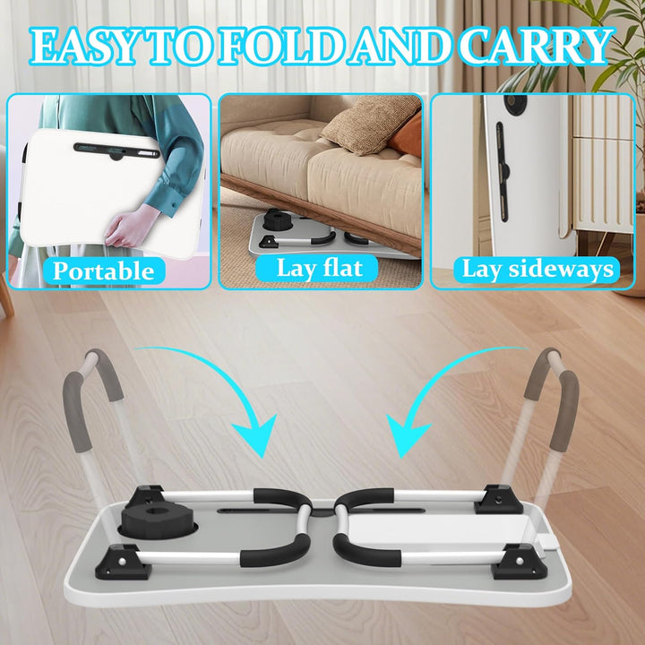 Soontrans Laptoptisch, 60 x 40 x 28 cm, Laptop Tisch mit Tablethalter, Schublade, Getränkehalter, Be