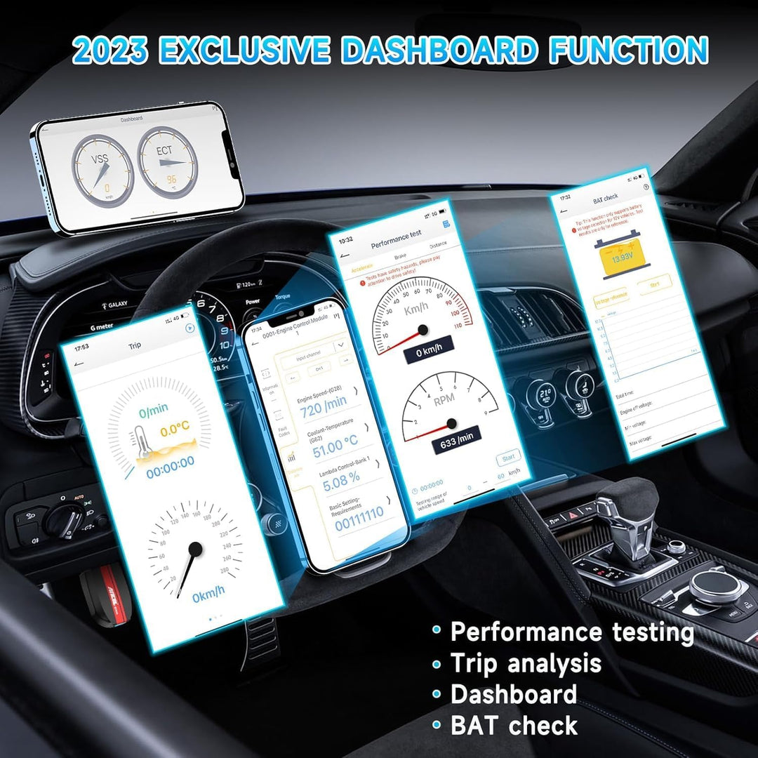 ANCEL BD500 Alles System OBD2 Bluetooth 5.0 Adapter für VW/Audi/Skoda/Seat Auto Diagnose EOBD OBDII