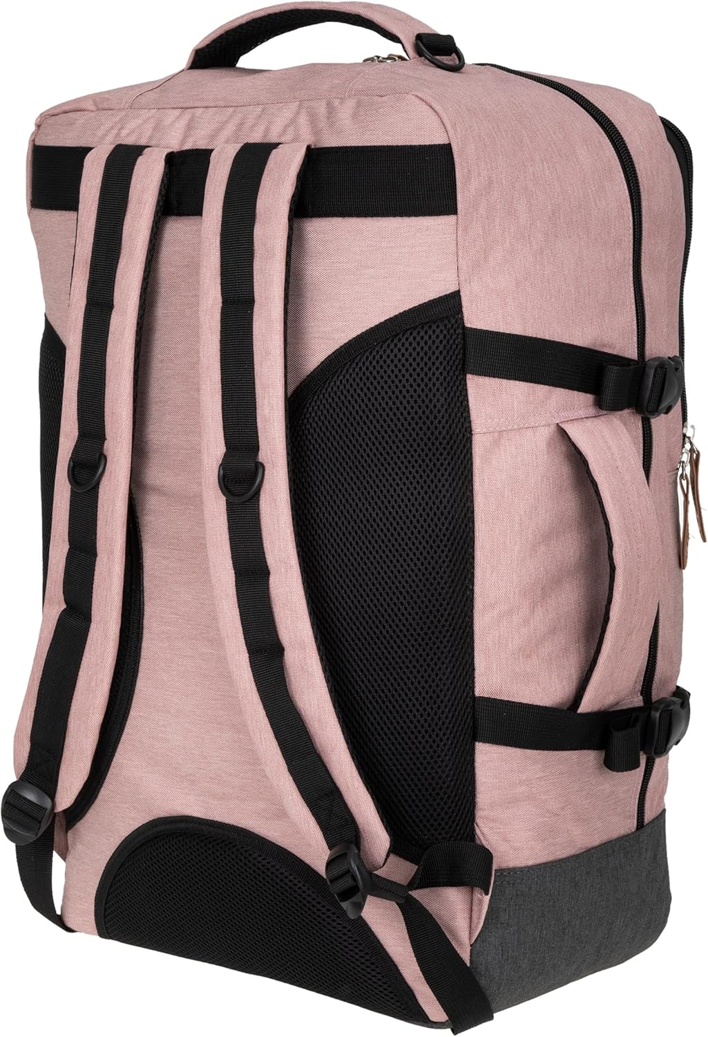 BESTWAY Cabin 40223 Retro Reiserucksack Kabinenrucksack Leichtgepäck Rucksack + Koffergurt Soft Pink