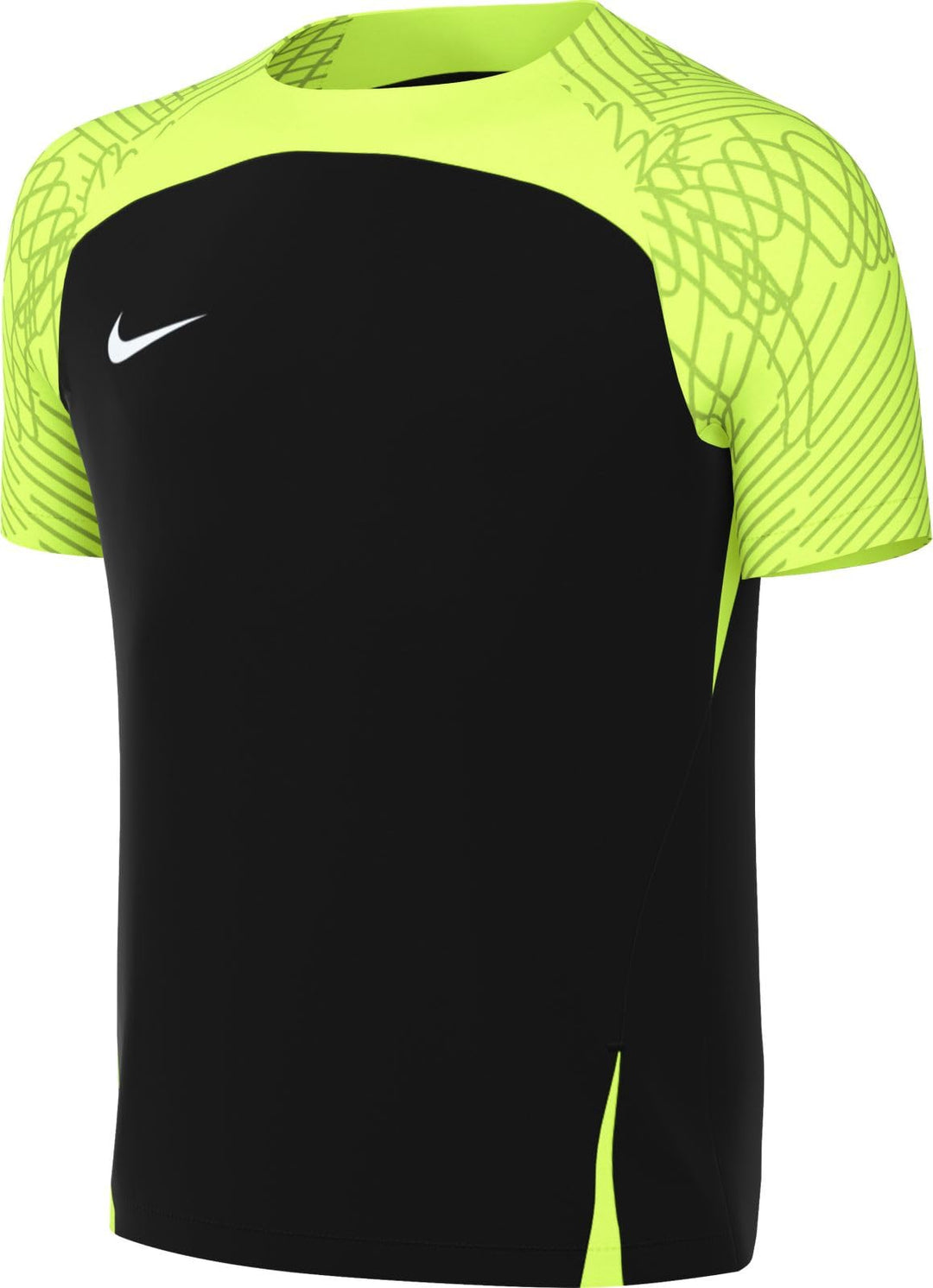 Nike Unisex Y Nk Df Strke Iii JSY Ss T-Shirt XS Black/Volt/Volt/White, XS Black/Volt/Volt/White