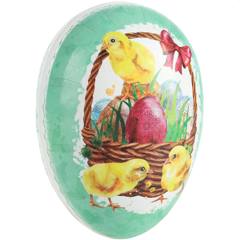 com-four® 3X Osterei zum Befüllen - Fülleier für Ostern - Osterei mit süssen Oster-Motiven - Osterde
