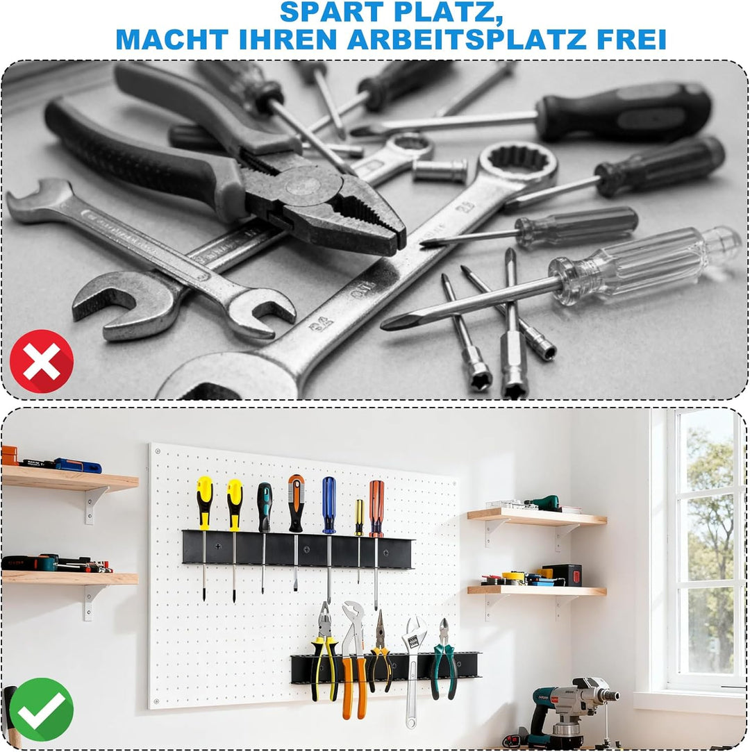 2er-Set Zangenhalter & Werkzeug-Wandhalterung – Robuster Werkzeug-Organizer für Schraubendreher, Zan