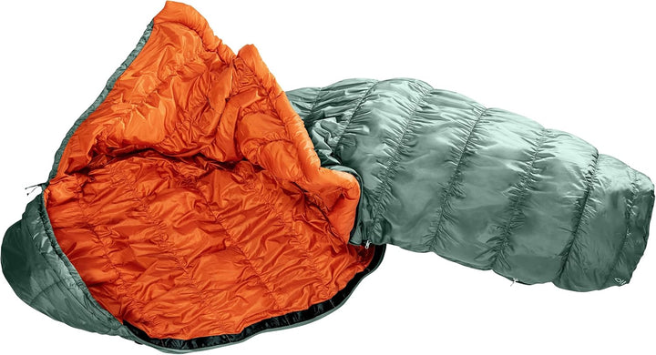 deuter Exosphere +4° Kunstfaserschlafsack sage-paprika Left Zip, sage-paprika Left Zip