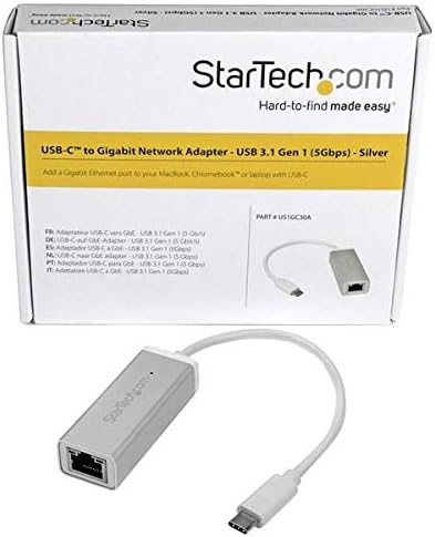 StarTech.com USB-C auf Gigabit Ethernet Adapter - Aluminium - Thunderbolt 3 Port kompatibel - USB Ty