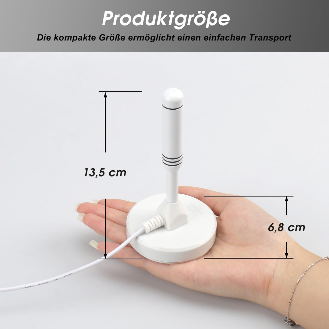 August DTA240 DVB-T/DVB-T2-Antenne - stärkere Stabantenne für digitales Fernsehen/Digital TV/DVB-T2