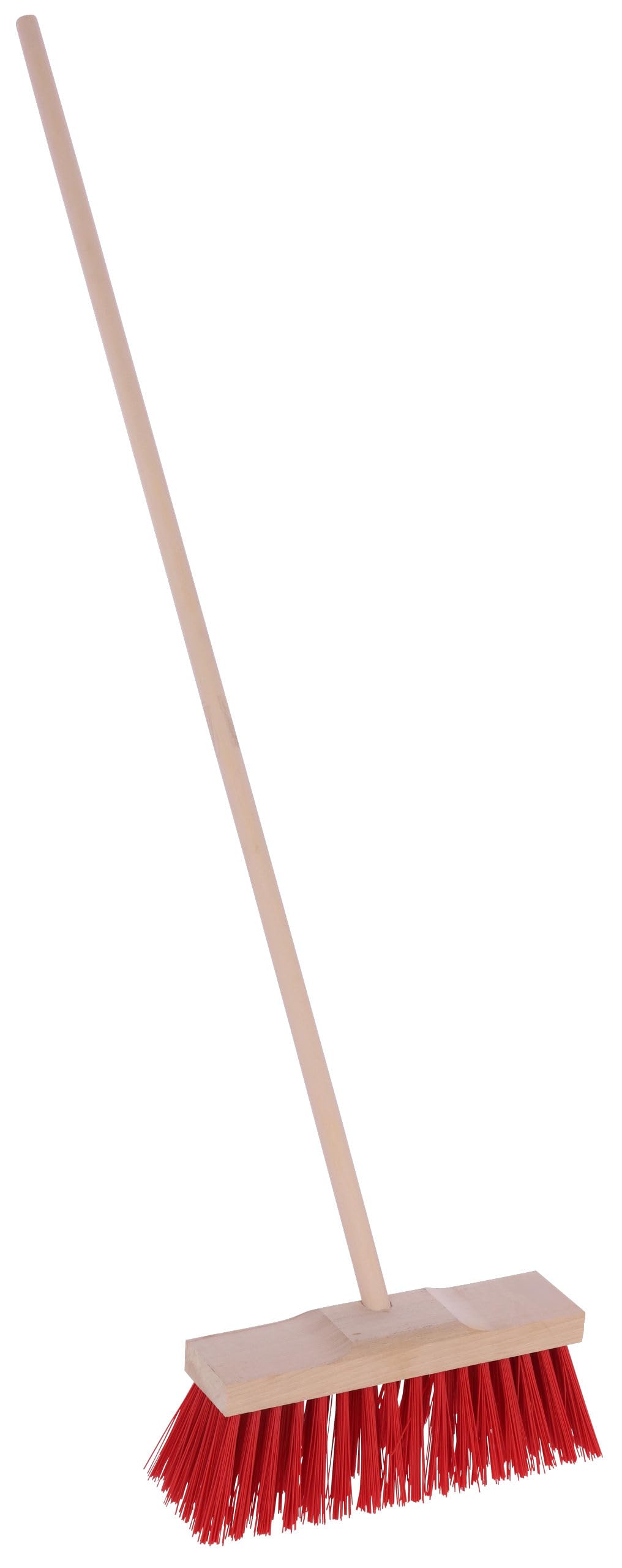 Kerbl Strassenbesen Mini mit Stiel (Abmessung 10,7 x 1,8 x 2,8 cm, Gewicht 0,22 kg, Rot, Kunststoffb