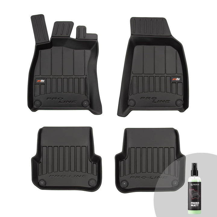 FROGUM ProLine 3D Gummimatten Exklusiven Auto Fussmatten Autofussmatten für Audi A6 C6 2004-2008 | D