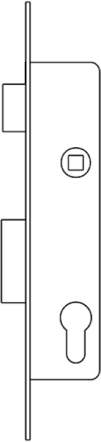 Tesa - Türschloss, 2210E203AI Grau (Rostfrei) Entrada 20 mm 2210E, Grau (Rostfrei) Entrada 20 mm 221