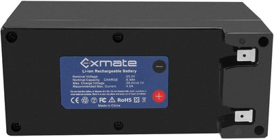 Exmate 25.2V 6900mAh Li-Ion Akku für Rasenroboter Mähroboter Ambrogio L200 Deluxe 1B, L200 Deluxe 2B