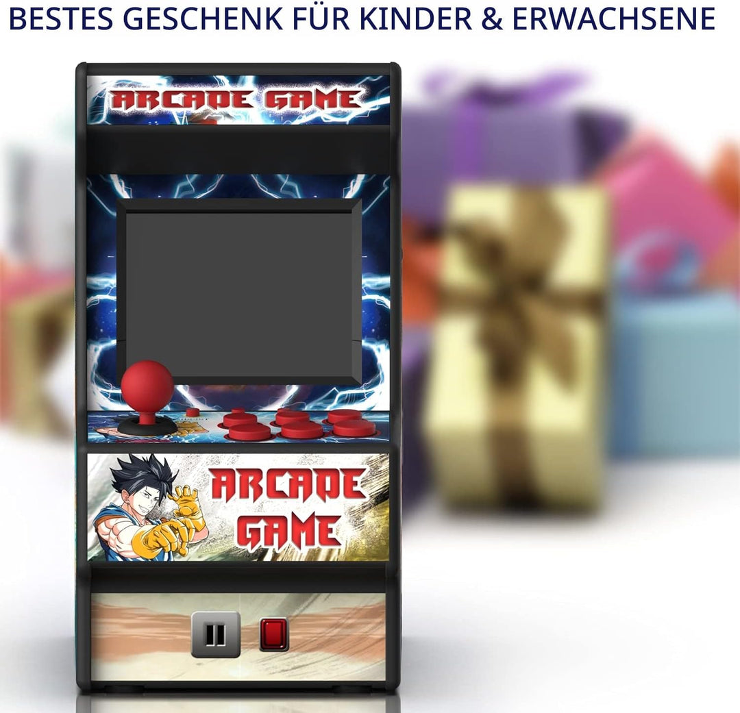 Mini Arcade Machine, Retro Handheld Konsole mit 156 Klassische Spielen, 2.8-Zoll LCD-Bildschirm, 16