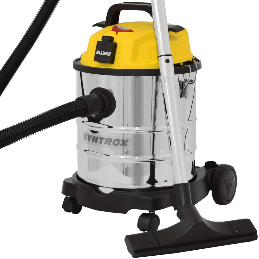 Syntrox Nass Trockensauger Timado | Nasssauger | Industriestaubsauger, 2000 Watt, 20 Liter Tank, kom