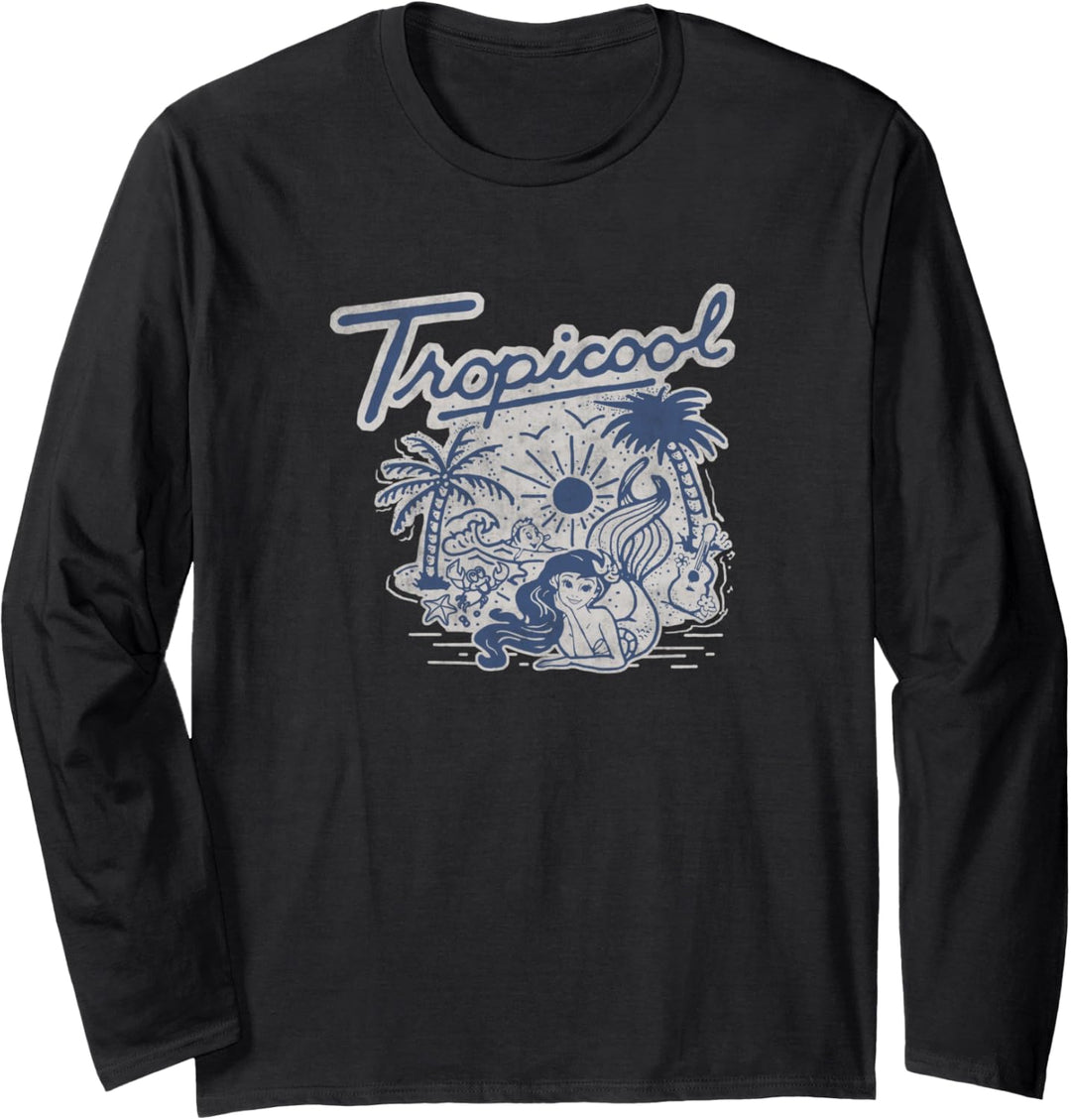 Disney The Little Mermaid Ariel Cute Tropicool Cartoon Langarmshirt