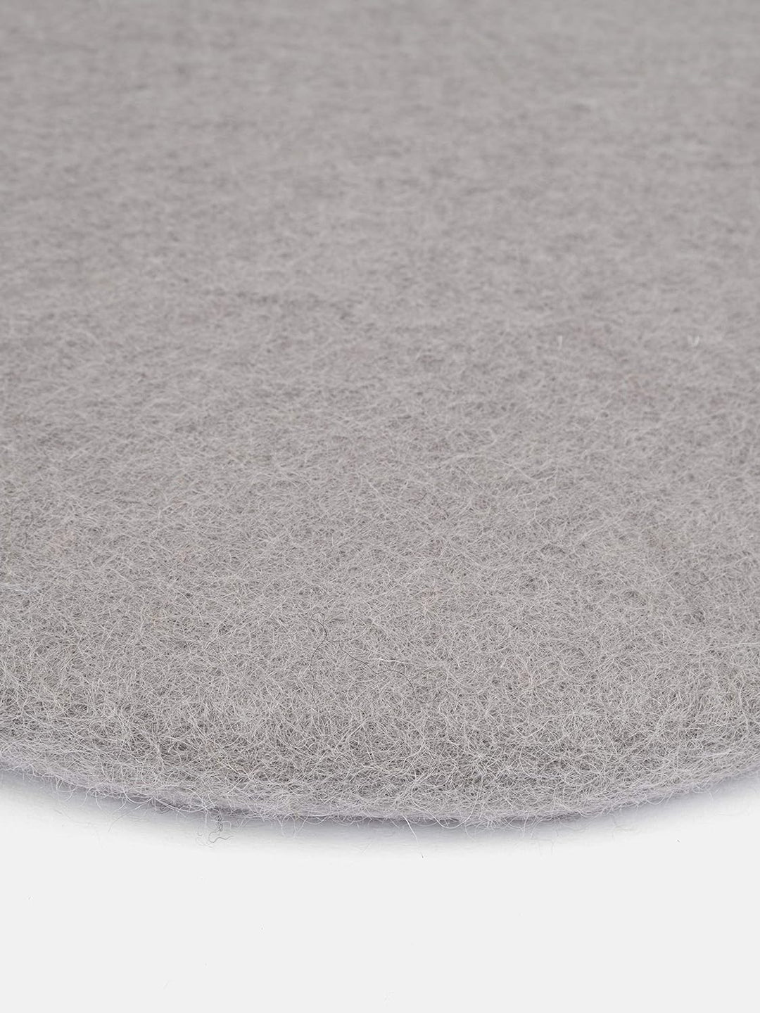 myfelt Flache Filz-Sitzauflage/Stuhlauflage - Luis - rund, 36 cm, Grau, Grau