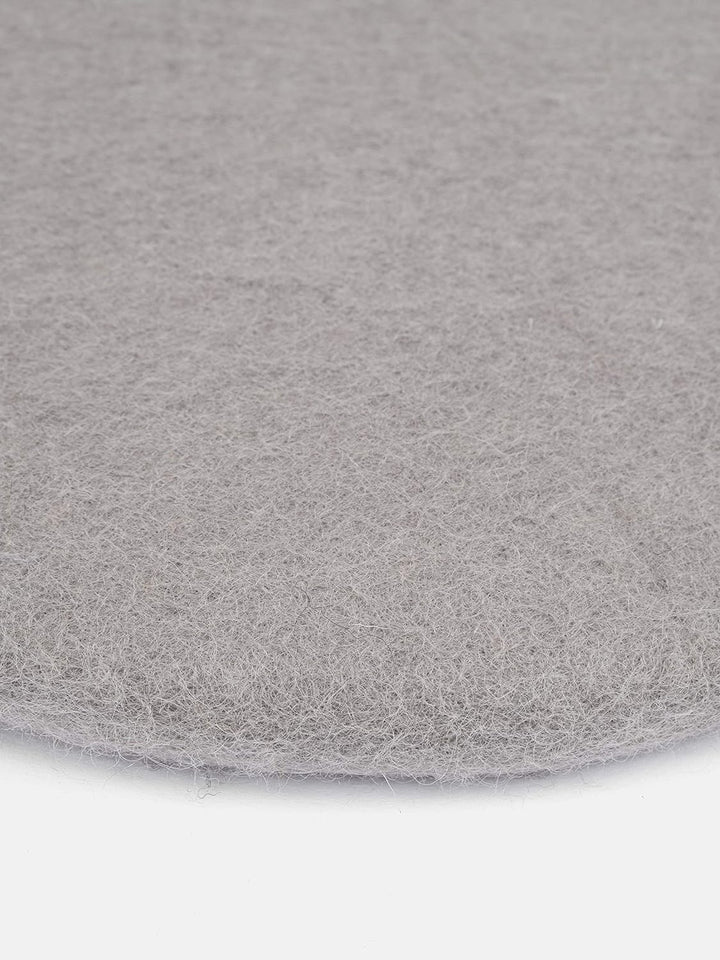 myfelt Flache Filz-Sitzauflage/Stuhlauflage - Luis - rund, 36 cm, Grau, Grau