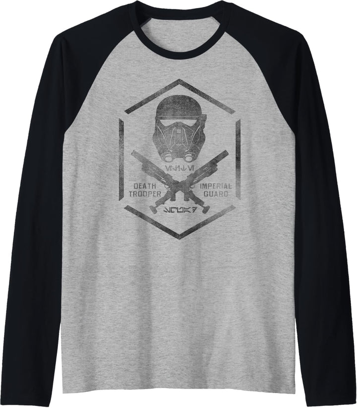Star Wars Rogue One Death Trooper Imperial Guard Logo Raglan