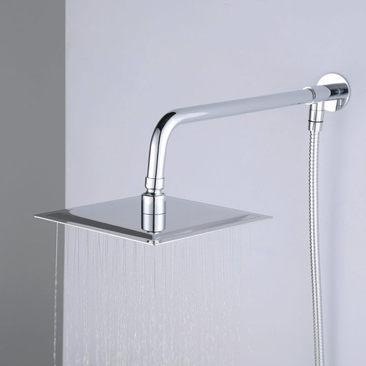 Hiendure®8 inch Quadratische Luxus Regendusche Einbauduschköpfe Edelstahl Duschkopf aus Edelstahl Sp