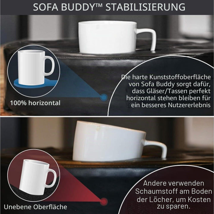 MOOKUNDY Sofa-Buddy Praktischer Couch-Becherhalter, Couch-Untersetzer, Sofa-Becherhalter Das perfekt
