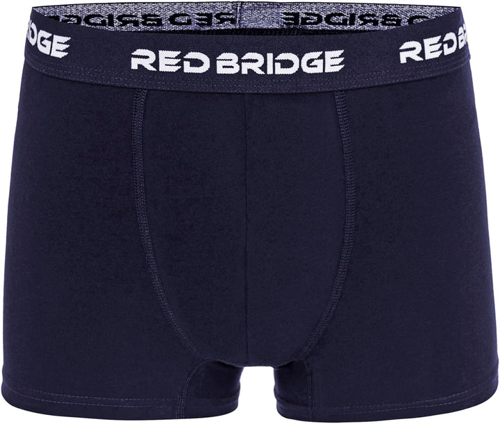 Redbridge Herren Boxershorts Set – 6er Pack enganliegende Unterhosen aus Baumwolle – Elastischer Bun