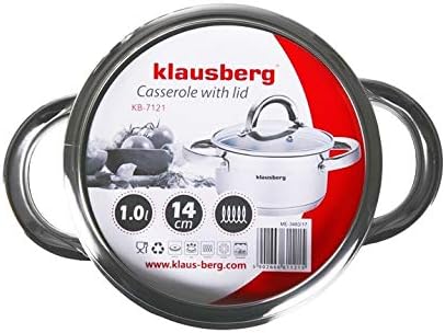 Topf Induktion Kochtopf, Premium Edelstahl, mit Glasdeckel Dampfloch, unbeschichtet, für alle Herdar