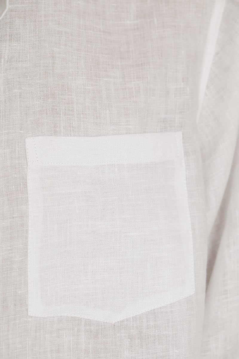 SCHAZAD Leinenhemd S Weiss, S Weiss