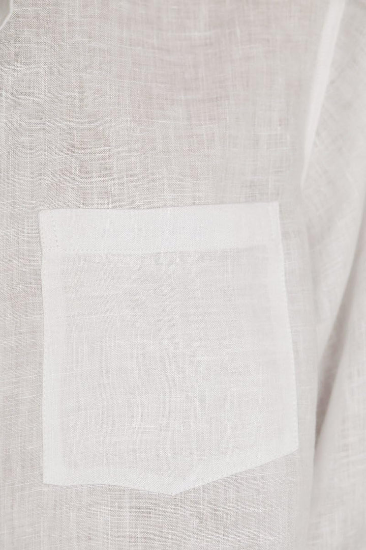 SCHAZAD Leinenhemd S Weiss, S Weiss