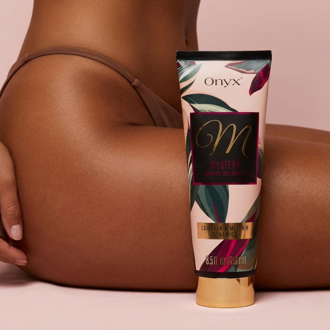 Onyx Mystery Solariumcreme - Bräunungsbeschleuniger ohne Selbstbräuner - Melanin & Kollagen Boost fü