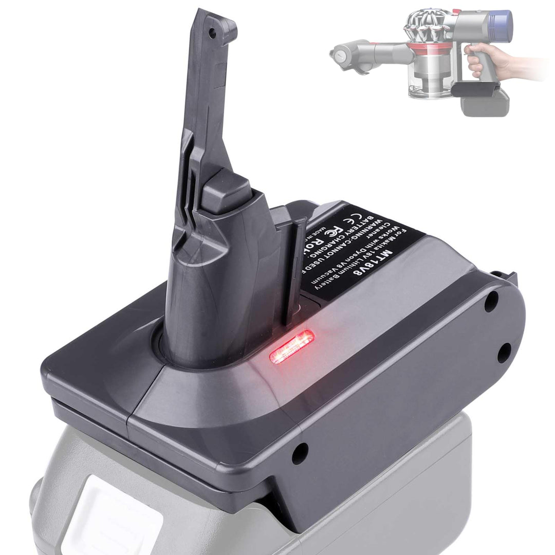 EID Adapter für Dyson V7+V8, für Makita 18V Akku auf für Dyson V7/V8 Animal Fluffy Motorhead Handsta