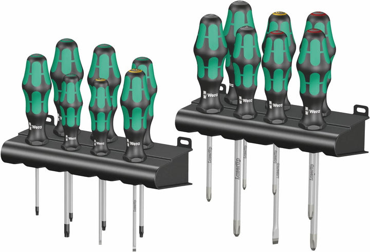 Wera Kraftform Big Pack 300, Schraubendreher Set 14-teilig, 05105630001 & 05006147001 160 i/7 Rack,