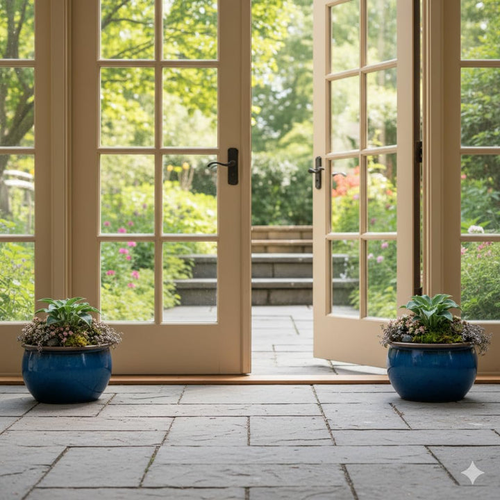 Teramico Blumentopf Pflanzgefäss Übertopf Modell Bavaria Grün Blau Verschiedene Grössen - absolut fr