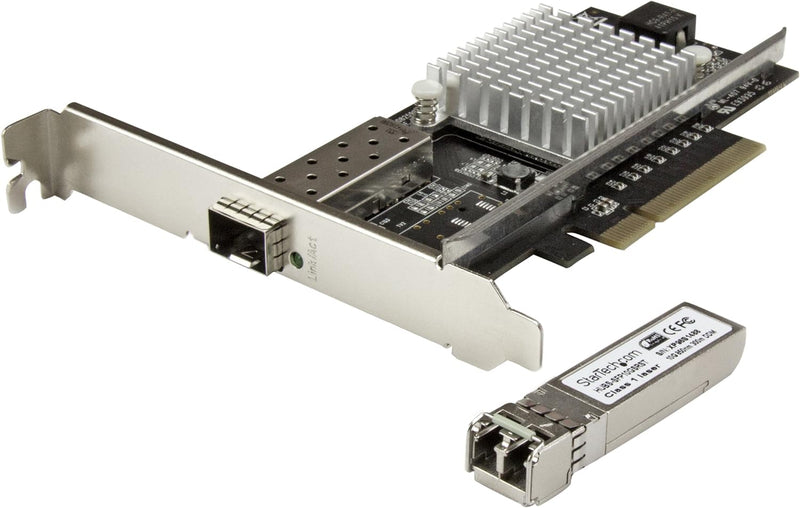 StarTech.com 1 Port 10G SFP+ Glasfaser PCIe Netzwerkkarte - Intel Chip - St/St - PCI Express 10G NIC