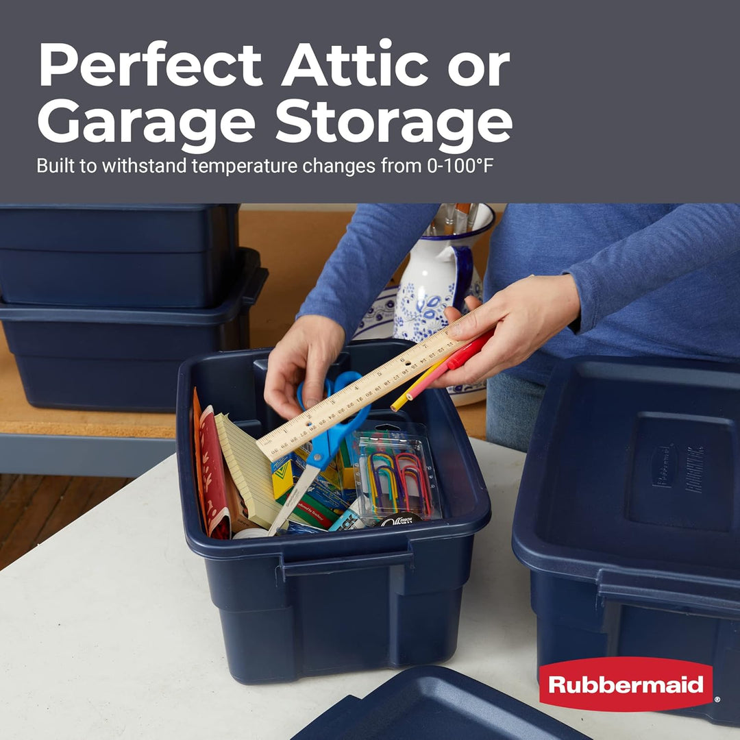 Rubbermaid Roughneck Aufbewahrungstaschen, 9,5 l, langlebig, stapelbar, ideal für Gegenstände ausser