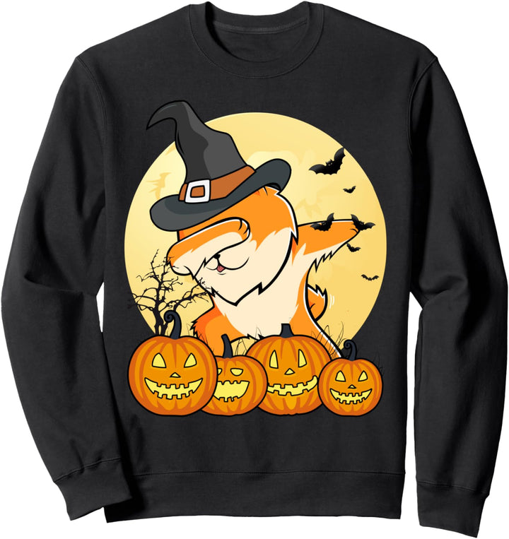 Dabbing Pomeranian Dab Dance Halloween Hund Sweatshirt