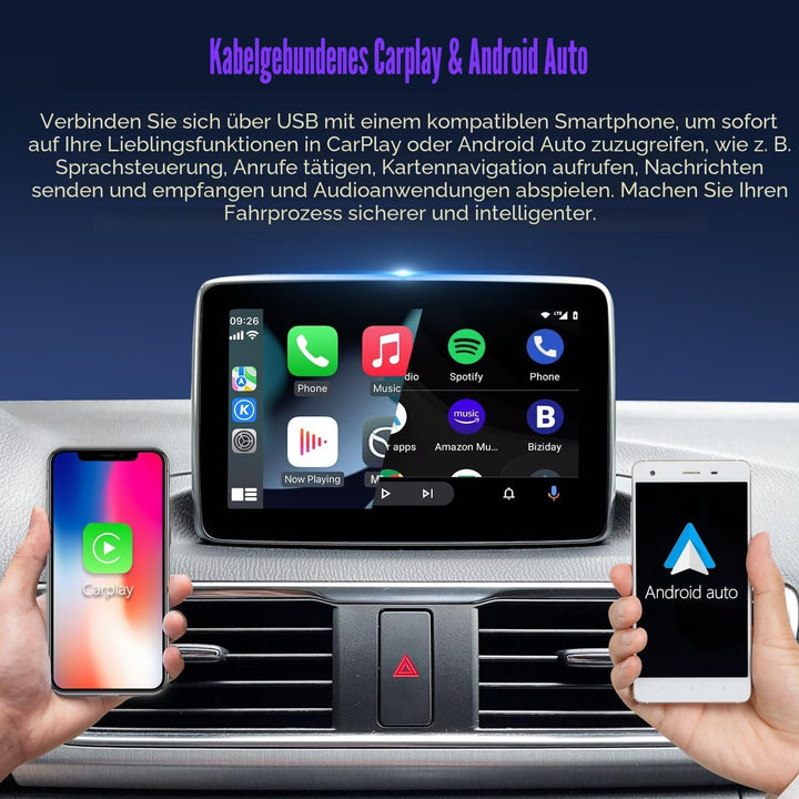 Type-C Mazda Carplay und Android Auto Nachrüstsatz, TK78-66-9U0C OEM Media Hub passt zum MZD Connect