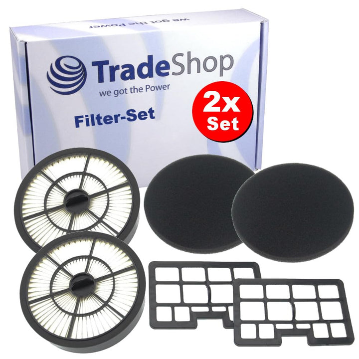 2x Trade-Shop HEPA-Filterset Kombi-Filter kompatibel mit Privileg Edition 50 VC-T4020E-1 Staubsauger