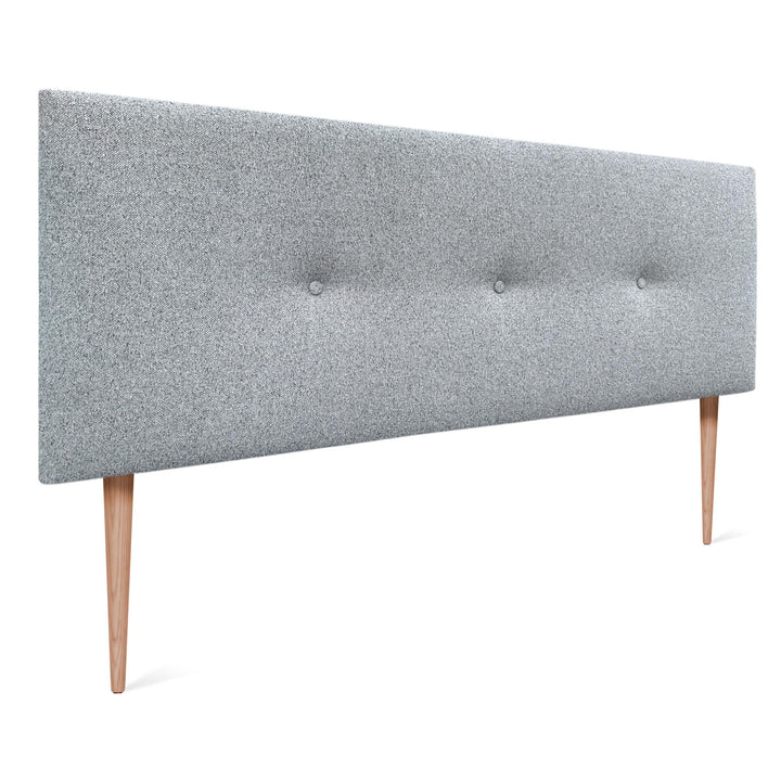 DHOME Kunstleder oder Acualine Stoff Kopfteil einfarbig mit Knöpfen gepolstert HIGH Range Luxus Bett