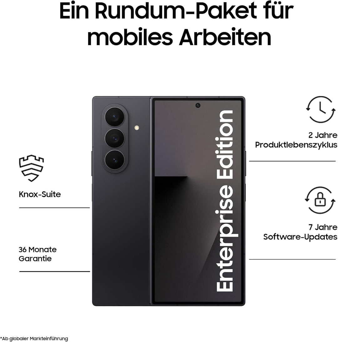 Samsung Galaxy Z Fold7 Enterprise Edition, AI Smartphone, Klapphandy, Grosses Display für Multitaski
