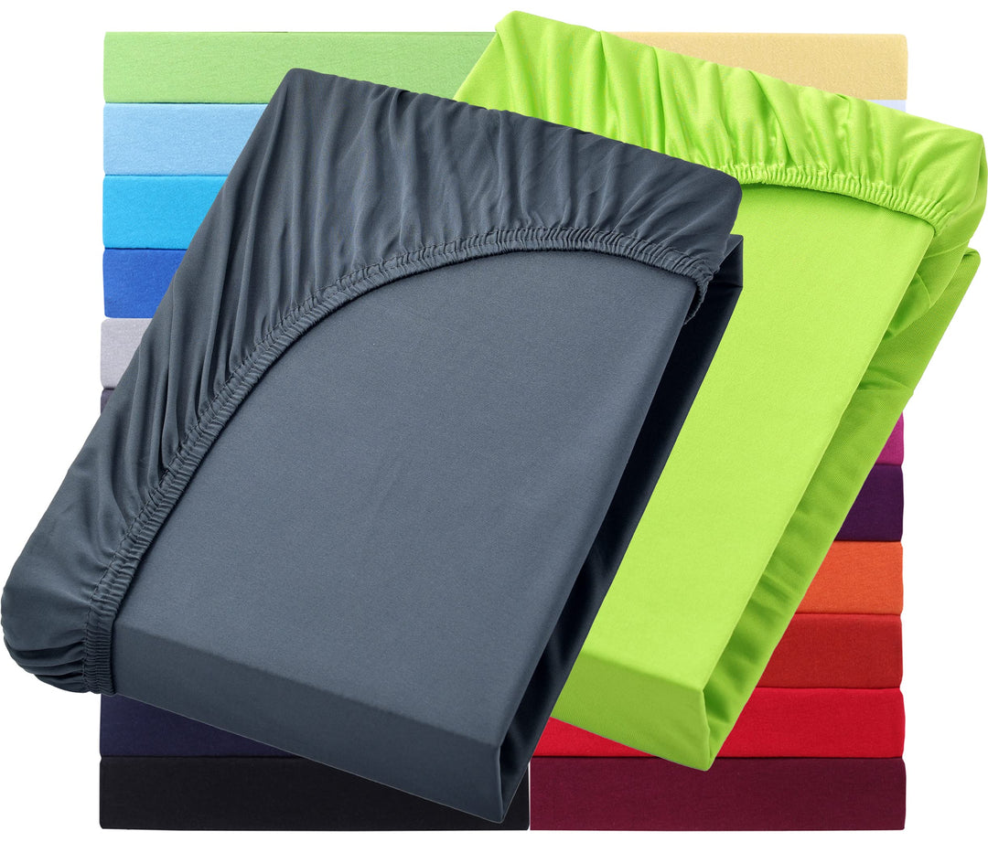 NatureMark 2er Pack Wasserbett & Boxspringbett Spannbettlaken 200 x 220 cm - 40 cm Steg - 200x220cm