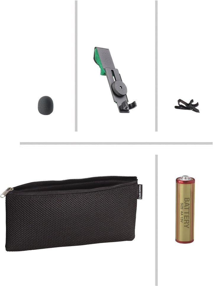 Audio-Technica Audio Technica PRO70 Cardioid Condenser Lavalier/instrument Microphone, Schwarz