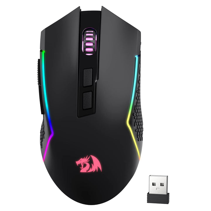 Redragon M693 Wireless Gaming Mouse, 8000 DPI kabelgebundene/drahtlose Maus mit 3-Modi-Verbindung, B