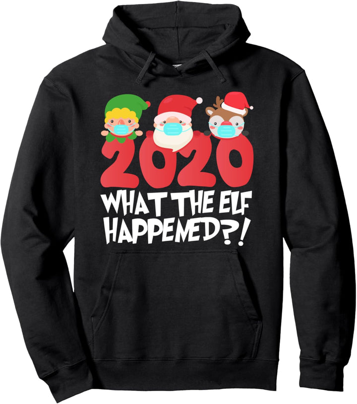 Lustige Weihnachten Was der Elf mit 2020 Weihnachtspyjama Pullover Hoodie