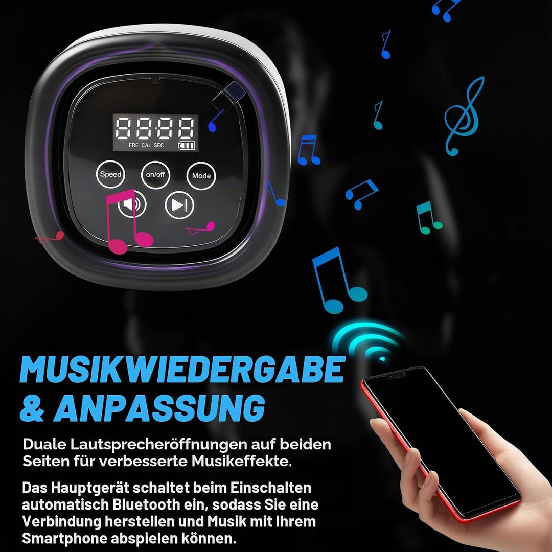 Split-Musik-Boxmaschine, 6 Ziele Smart Reaktionstraining Licht Boxen Musik Fitnessgerät mit 10 Modi