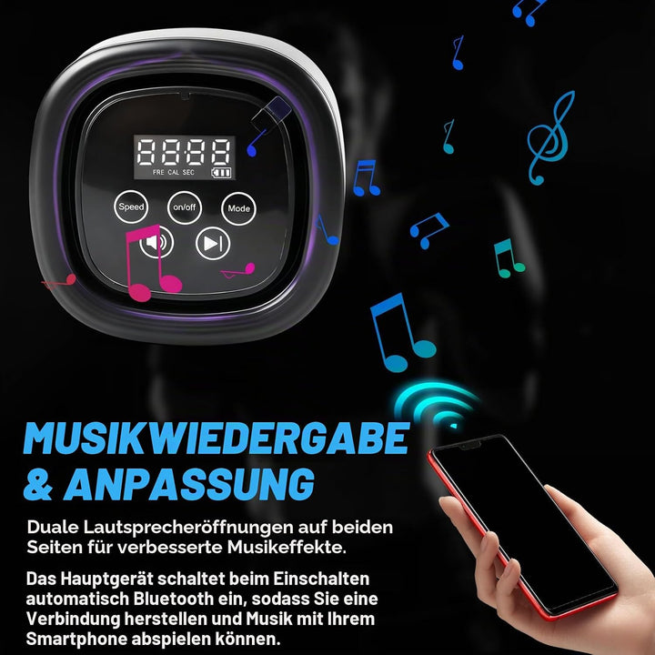 Split-Musik-Boxmaschine, 6 Ziele Smart Reaktionstraining Licht Boxen Musik Fitnessgerät mit 10 Modi