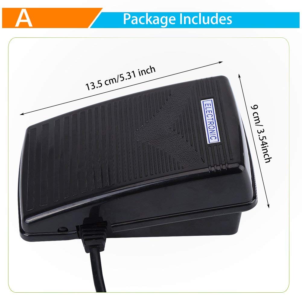 Yinong Nähmaschine Fusspedal Controller,Universal Home Nähmaschine Fussschalter Pedal Variable Speed