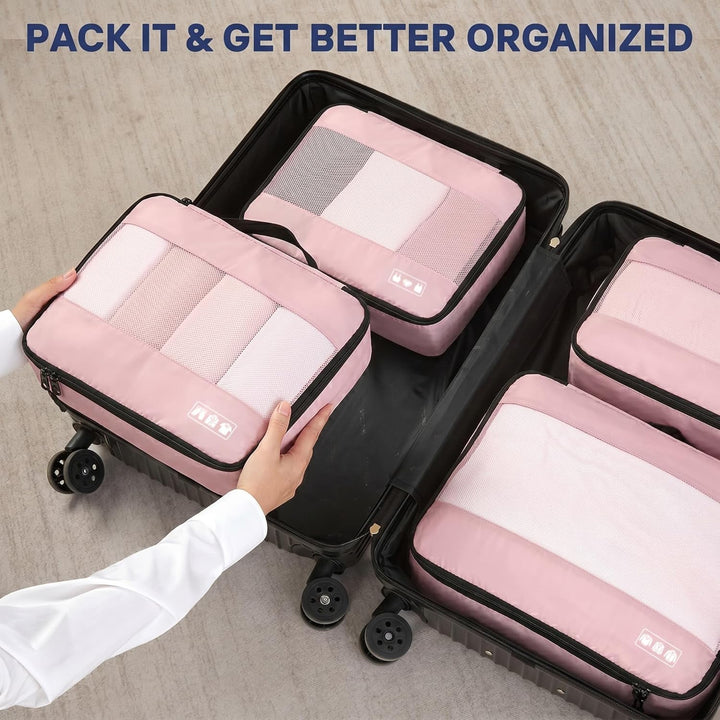 MURISE Koffer Organizer 8 Stück, Packing Cubes für Urlaub und Reisen, Packwürfel Packtaschen für Kof