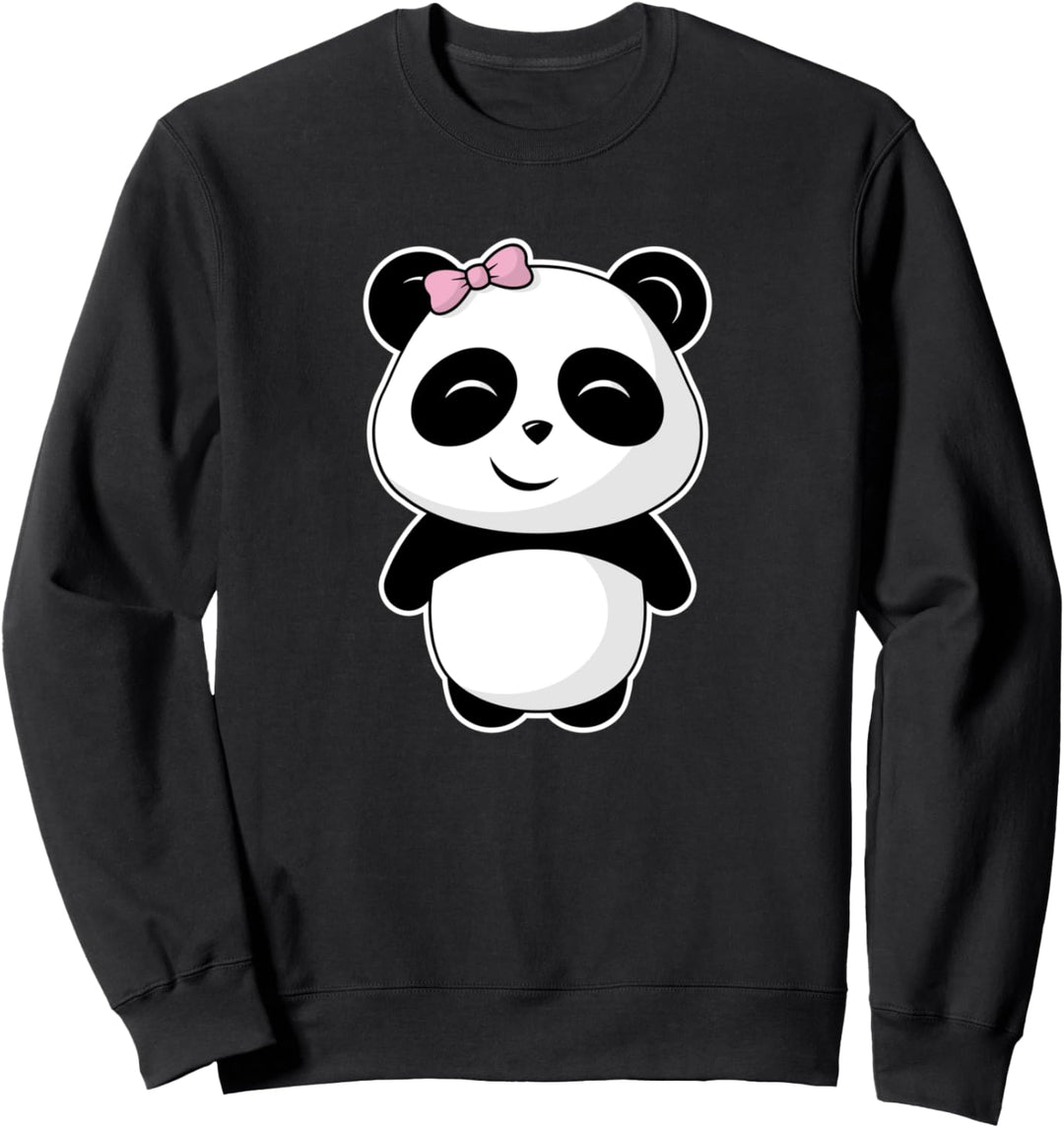 Kleine Panda Dame - Kawaii Pandas Niedlich Japan Geschenk Sweatshirt