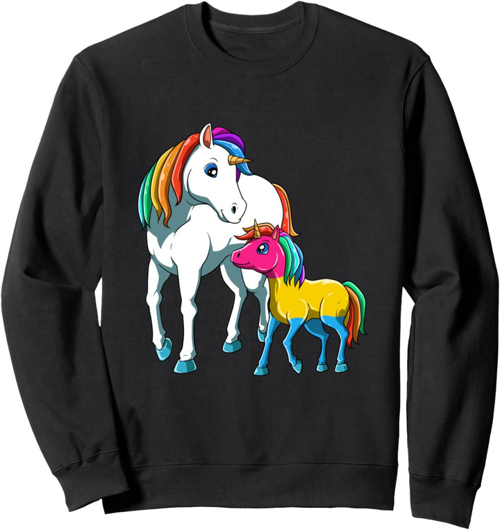 Pansexuelle Einhorn Mama Teenager Sweatshirt